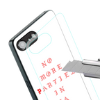 no more parties in la back phone cover | glass case for iphone 16e