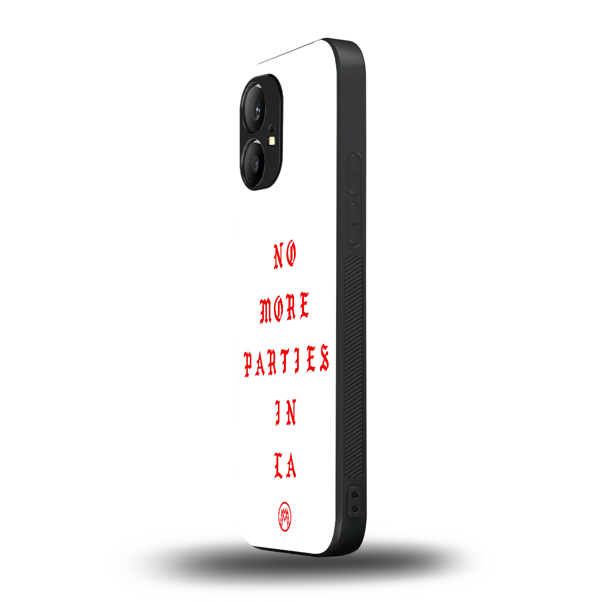 no more parties in la back phone cover | glass case for nothing phone 1
