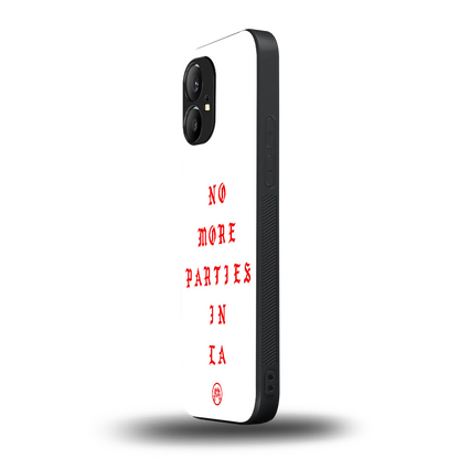 no more parties in la back phone cover | glass case for nothing phone 1