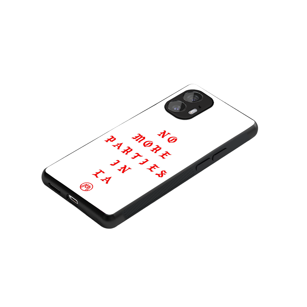 no more parties in la back phone cover | glass case for nothing phone 2