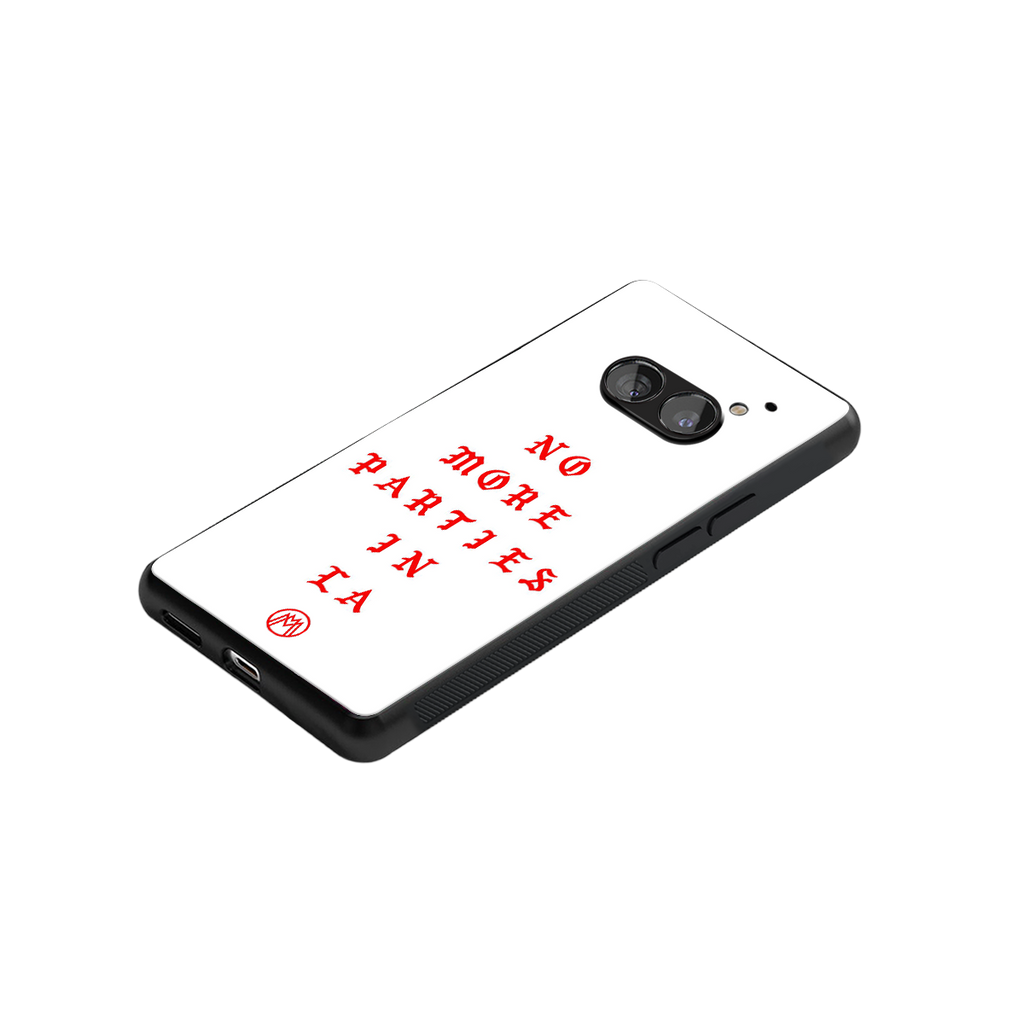 no more parties in la back phone cover | glass case for nothing phone 2a