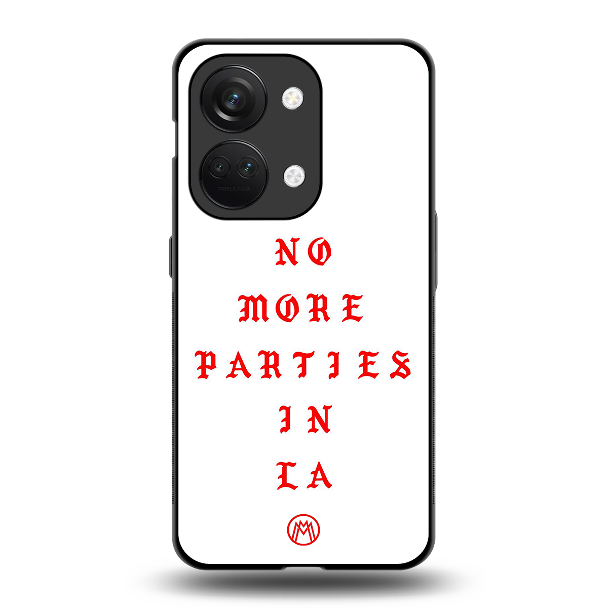 no more parties in la back phone cover | glass case for oneplus nord 3