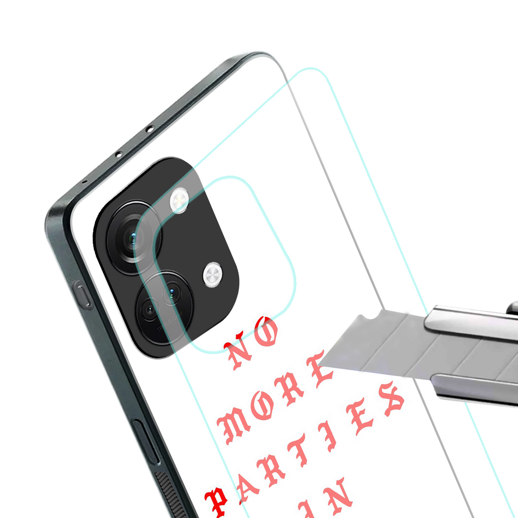 no more parties in la back phone cover | glass case for oneplus nord 3