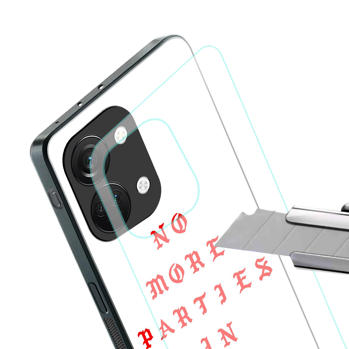 no more parties in la back phone cover | glass case for oneplus nord 3