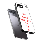 no more parties in la back phone cover | glass case for oneplus nord 4