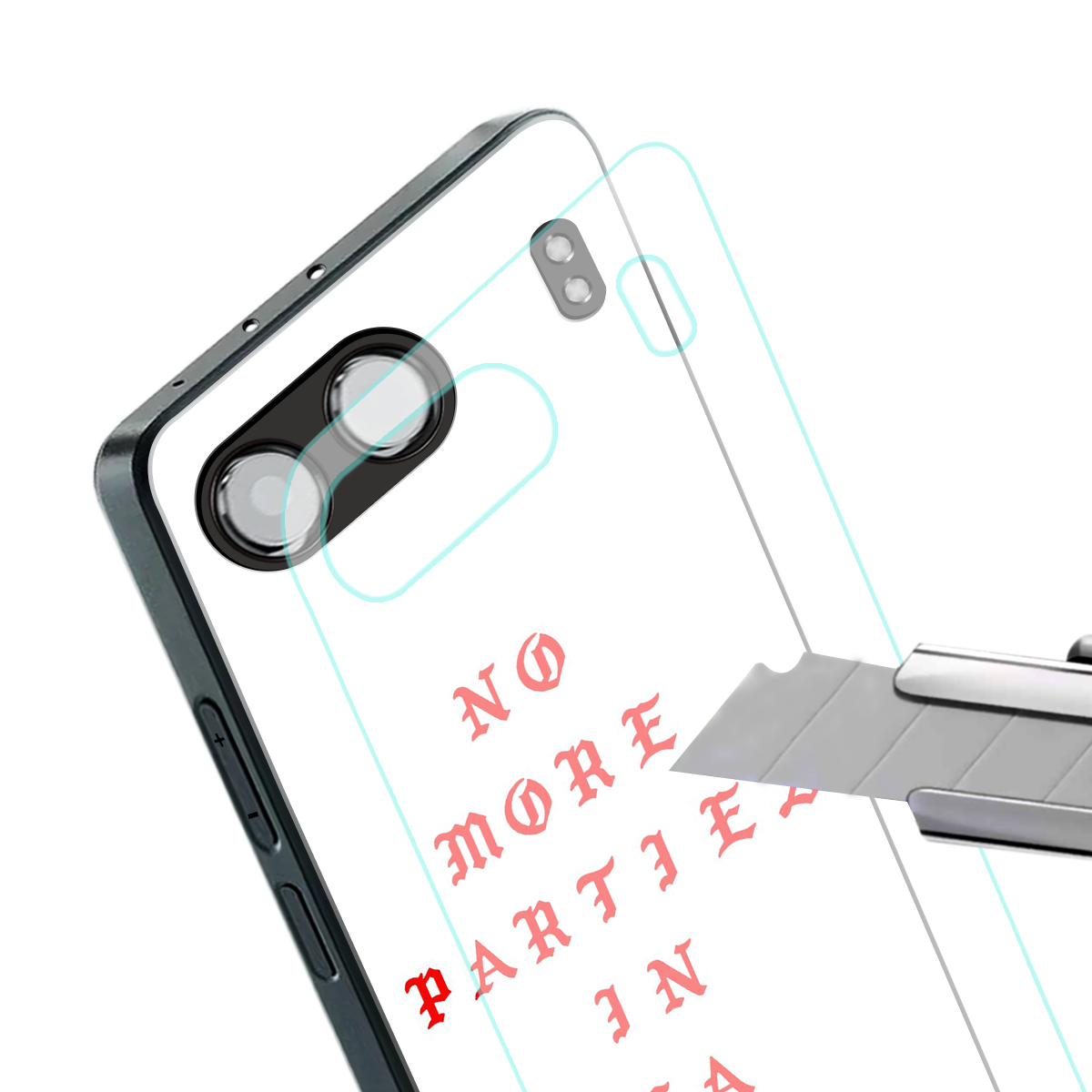 no more parties in la back phone cover | glass case for oneplus nord 4