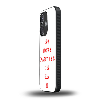 no more parties in la back phone cover | glass case for oneplus nord ce 3