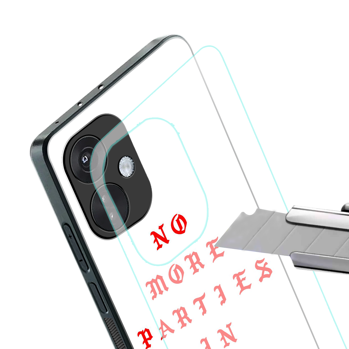 no more parties in la back phone cover | glass case for oneplus nord ce 3