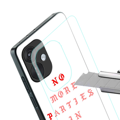 no more parties in la back phone cover | glass case for oneplus nord ce 3
