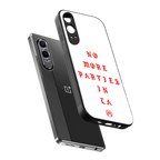 no more parties in la back phone cover | glass case for oneplus nord ce 4 lite