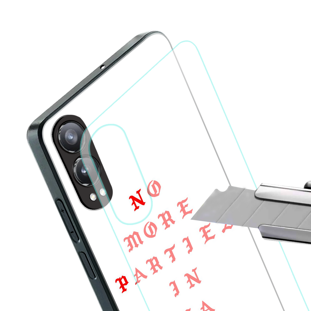 no more parties in la back phone cover | glass case for oneplus nord ce 4 lite