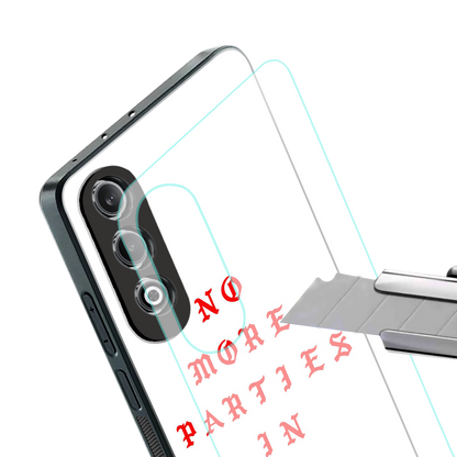 no more parties in la back phone cover | glass case for oneplus nord ce 4