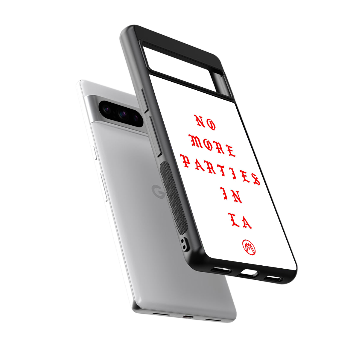 no more parties in la back phone cover | glass case for google pixel 8 pro