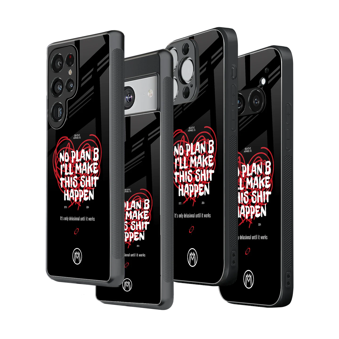 Stylish Glass Back Case for All Smartphones iPhone, Samsung, OnePlus, Pixel, Redmi, Oppo, Vivo, Motorola