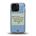 no self control back phone cover | glass case for iphone 13 pro