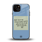no self control back phone cover | glass case for iphone 13