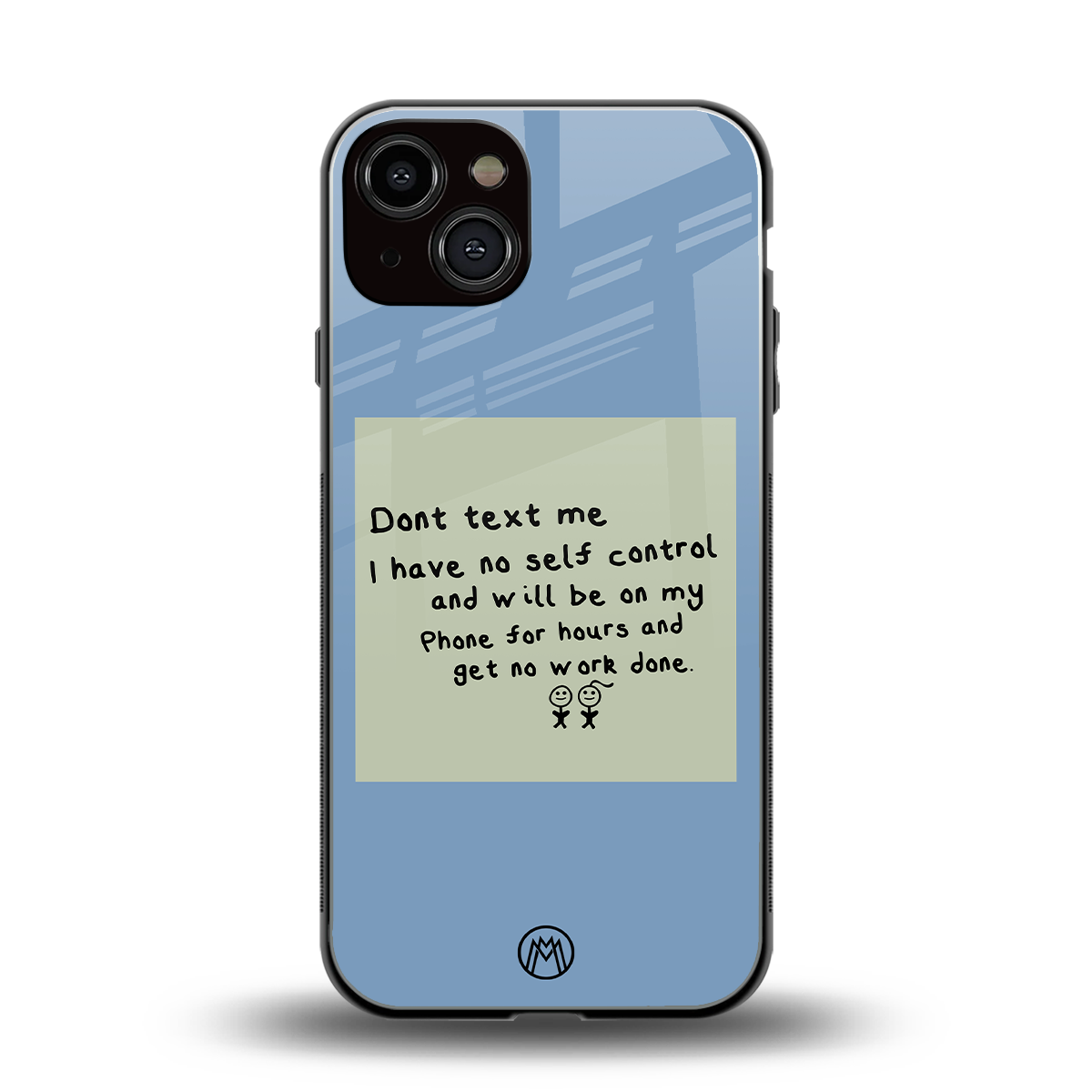 no self control back phone cover | glass case for iphone 13