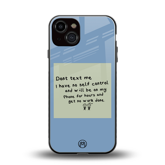 no self control back phone cover | glass case for iphone 13