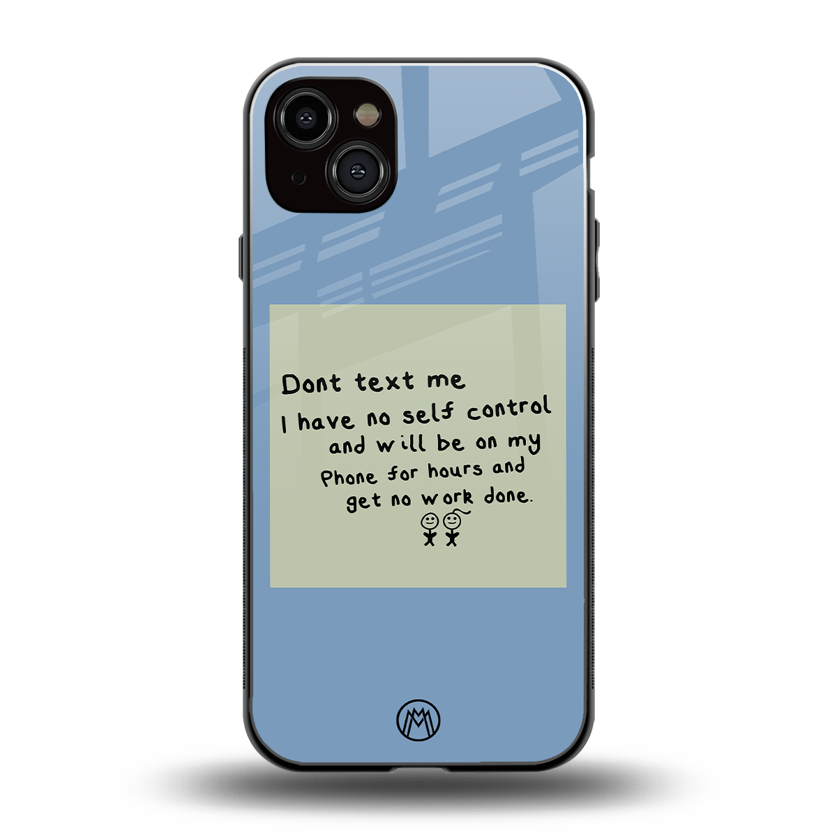 no self control back phone cover | glass case for iphone 15 plus