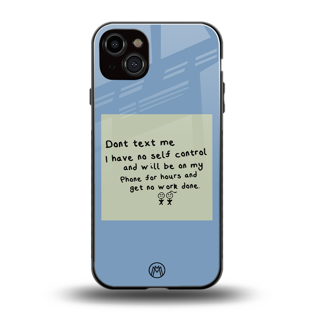 no self control back phone cover | glass case for iphone 14 plus