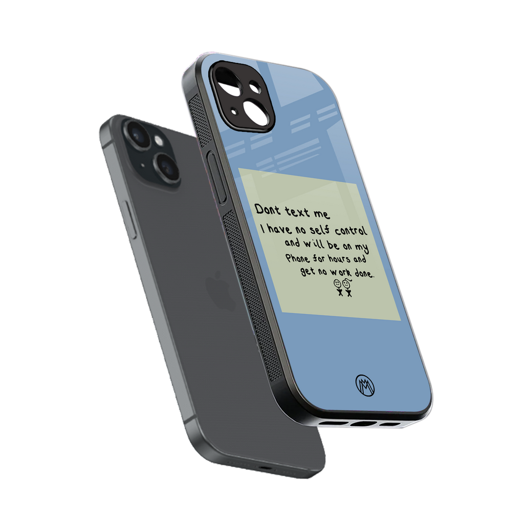 no self control back phone cover | glass case for iphone 14 plus