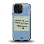 no self control back phone cover | glass case for iphone 15 pro max