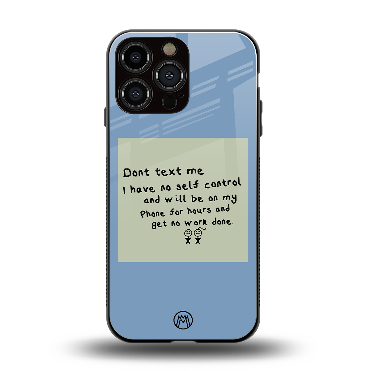 no self control back phone cover | glass case for iphone 15 pro max