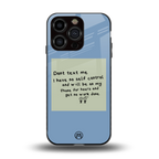 no self control back phone cover | glass case for iphone 15 pro