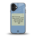no self control back phone cover | glass case for iphone 16 plus