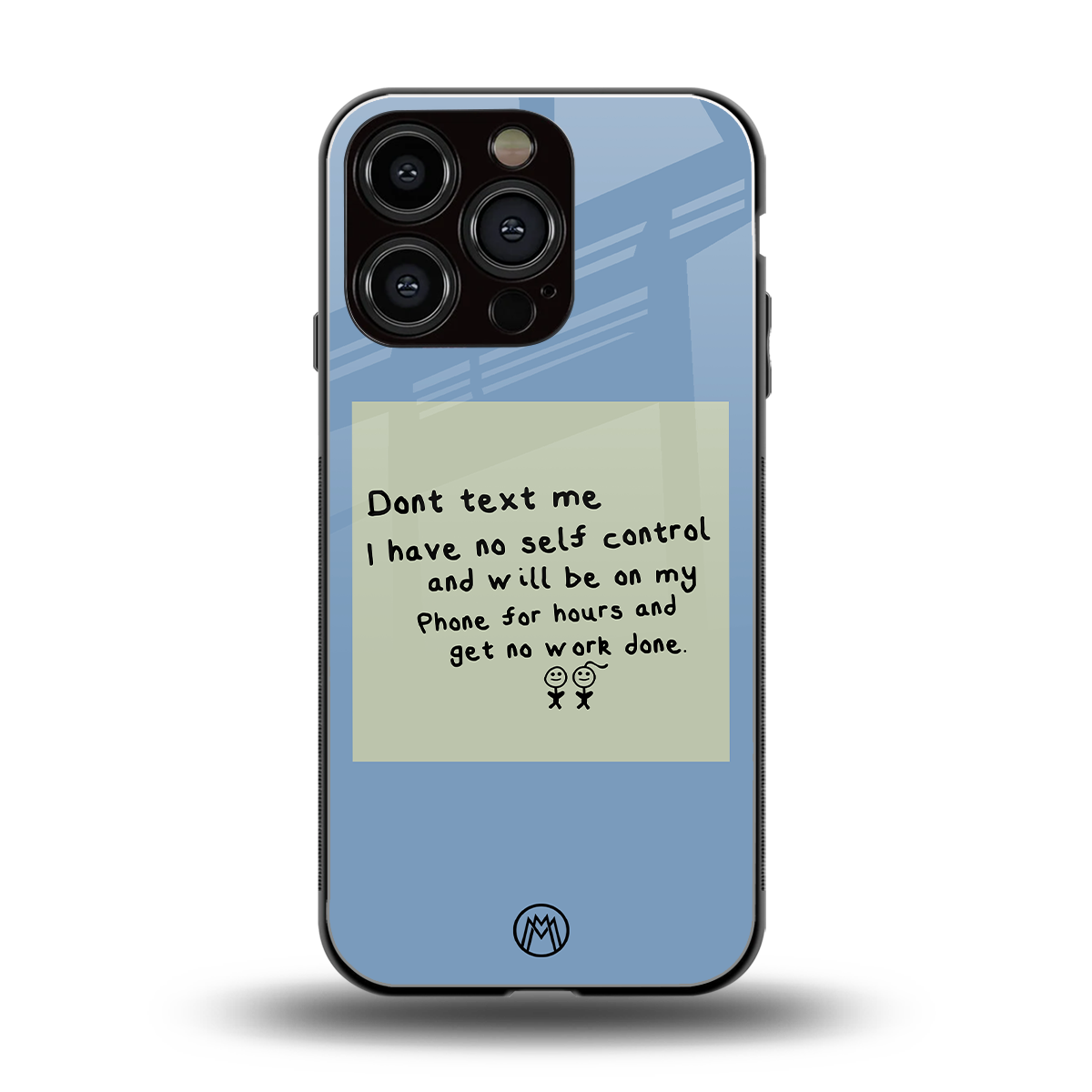 no self control back phone cover | glass case for iphone 16 pro