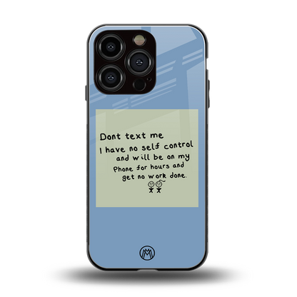 no self control back phone cover | glass case for iphone 16 pro
