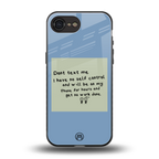no self control back phone cover | glass case for iphone 16e