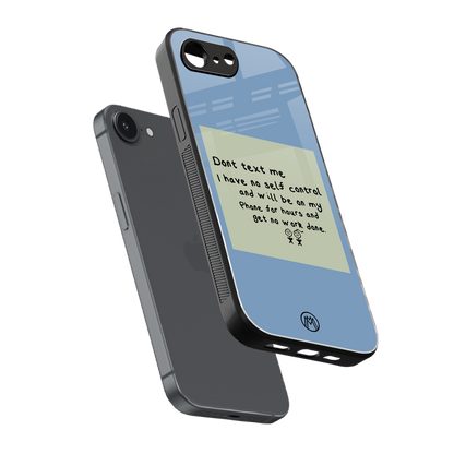no self control back phone cover | glass case for iphone 16e