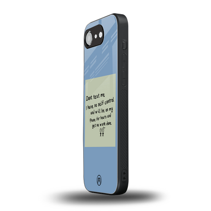 no self control back phone cover | glass case for iphone 16e