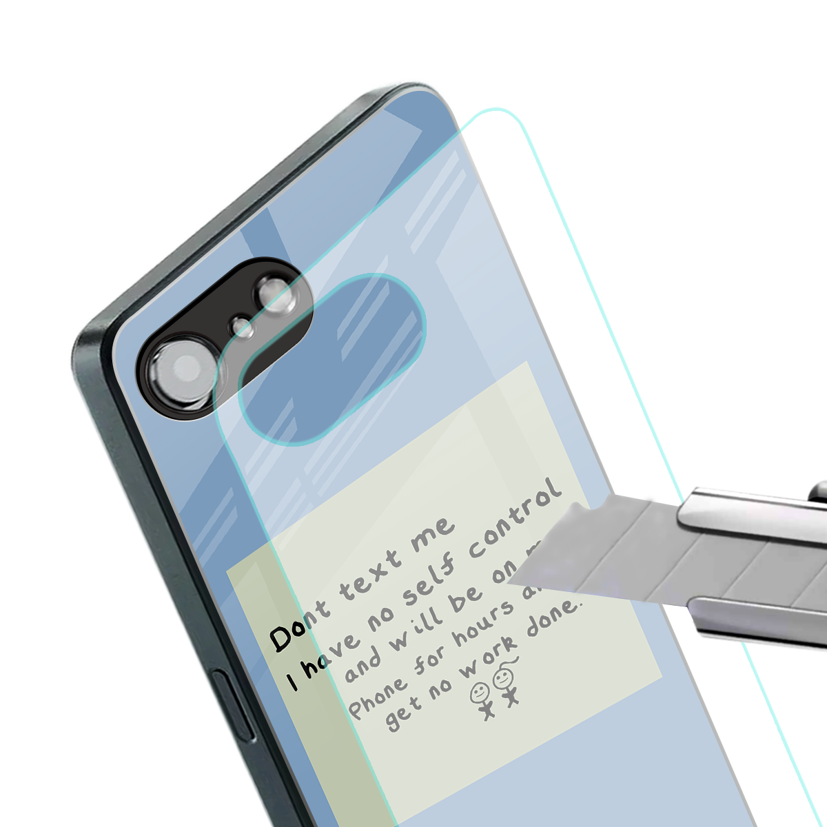 no self control back phone cover | glass case for iphone 16e