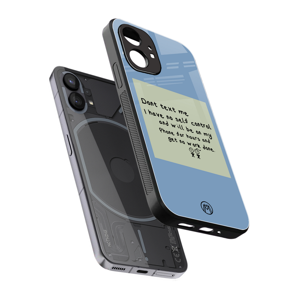 no self control back phone cover | glass case for nothing phone 1