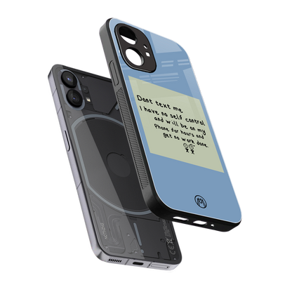 no self control back phone cover | glass case for nothing phone 1
