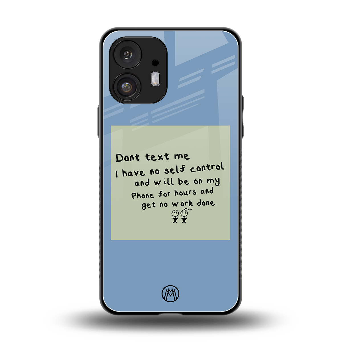 no self control back phone cover | glass case for nothing phone 2