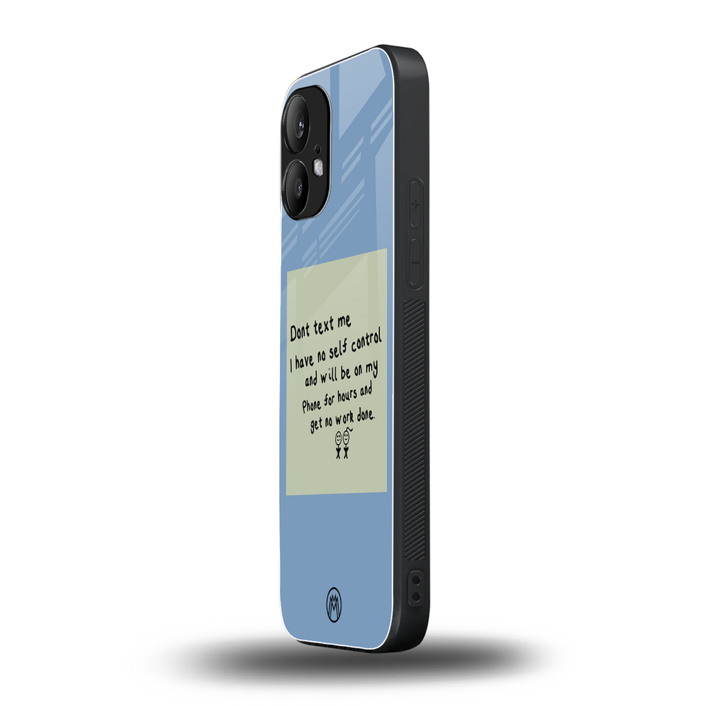 no self control back phone cover | glass case for nothing phone 2