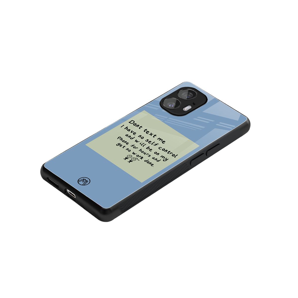 no self control back phone cover | glass case for nothing phone 2