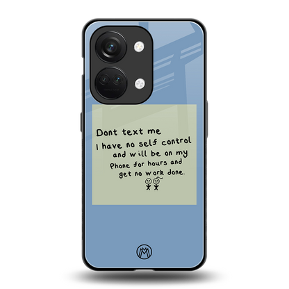 no self control back phone cover | glass case for oneplus nord 3