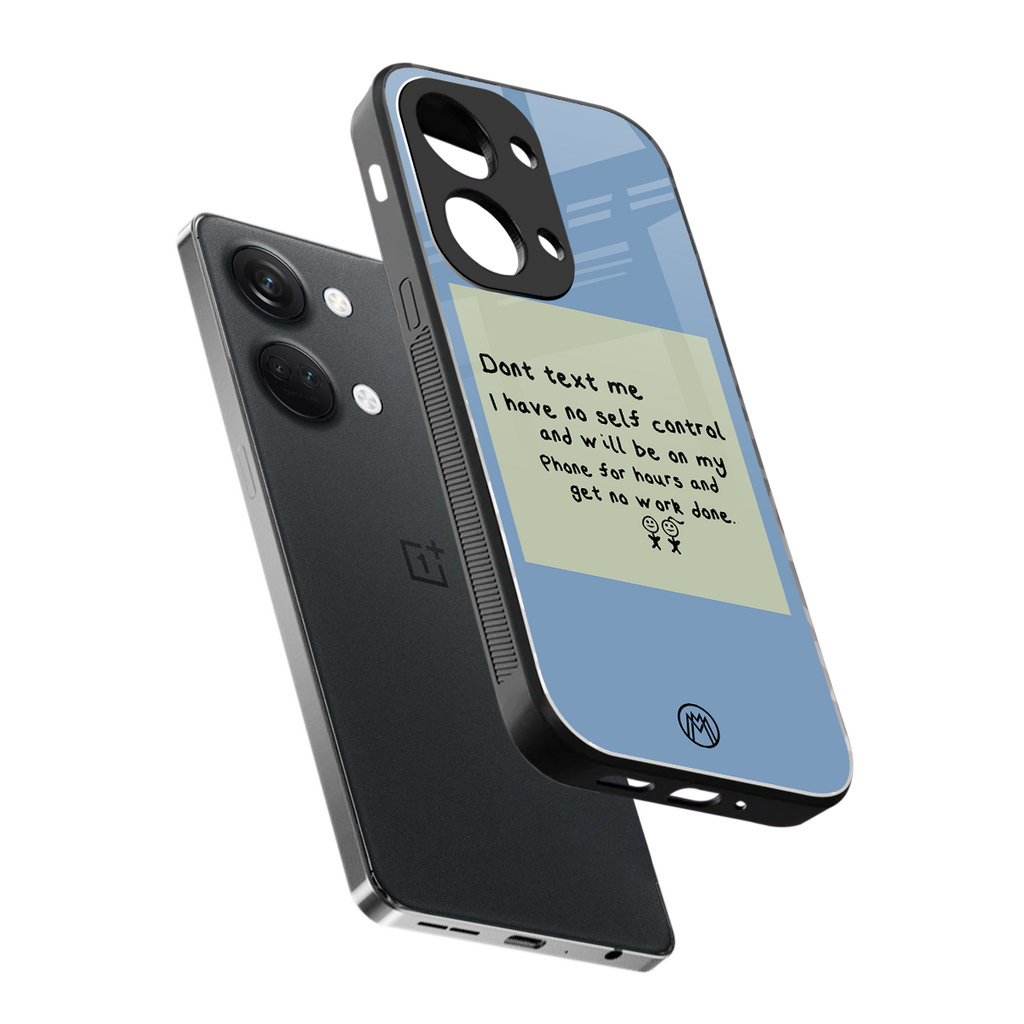no self control back phone cover | glass case for oneplus nord 3