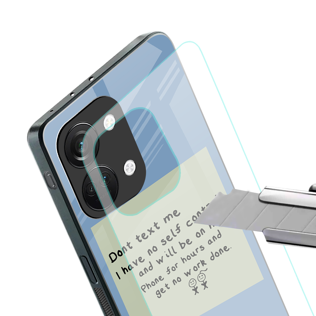 no self control back phone cover | glass case for oneplus nord 3