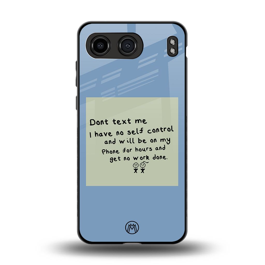no self control back phone cover | glass case for oneplus nord 4