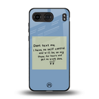 no self control back phone cover | glass case for oneplus nord 4