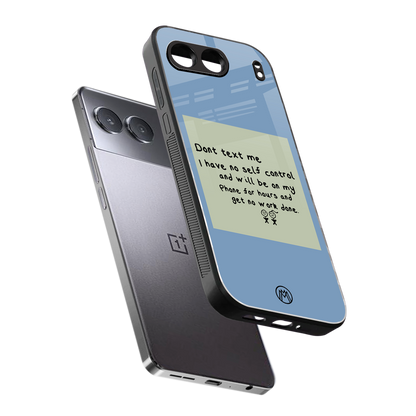 no self control back phone cover | glass case for oneplus nord 4