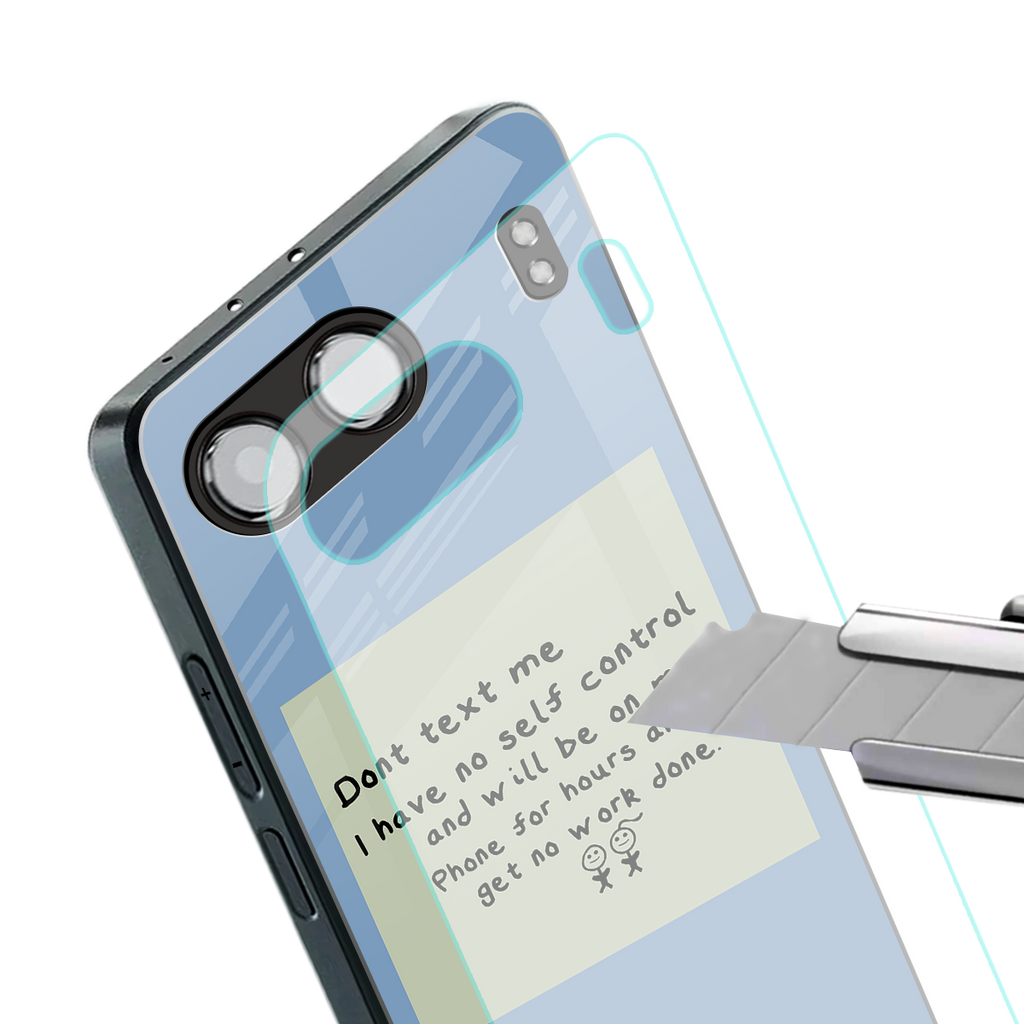no self control back phone cover | glass case for oneplus nord 4