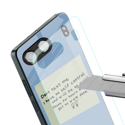 no self control back phone cover | glass case for oneplus nord 4