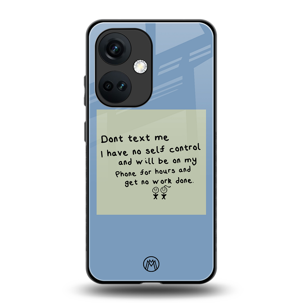 no self control back phone cover | glass case for oneplus nord ce 3