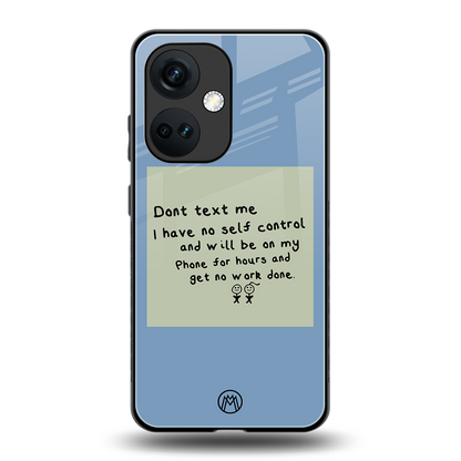 no self control back phone cover | glass case for oneplus nord ce 3